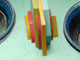 Catie Olson, Watering Station, painted wood with water bowls and cat video, 2009