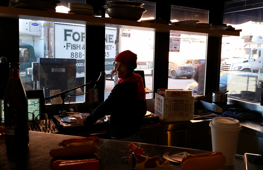 Catieo at Hot Doug's popup revival